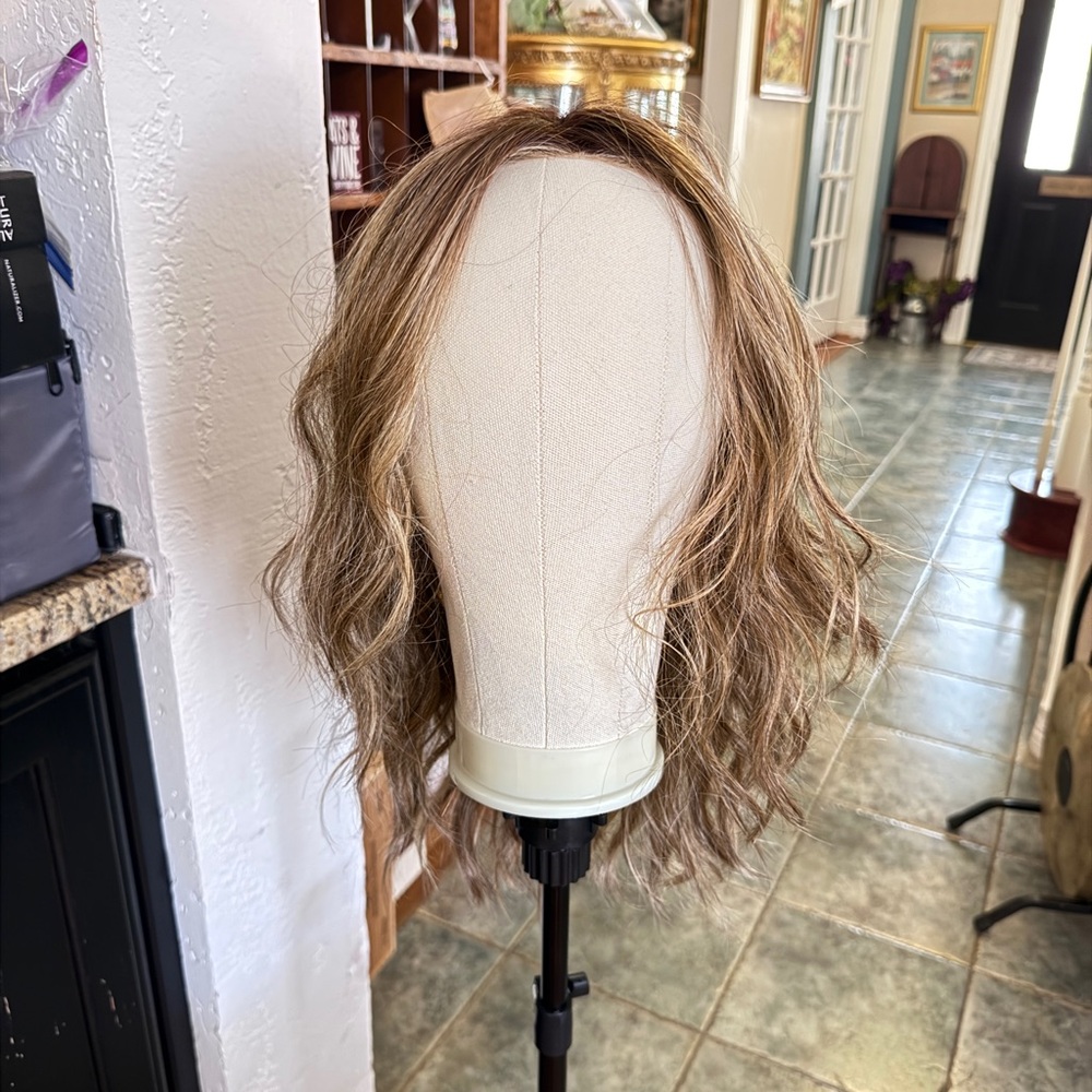 New BelleTress  HAND TIED "Rose Ella" Brown Sugar Sweet Cream Wig